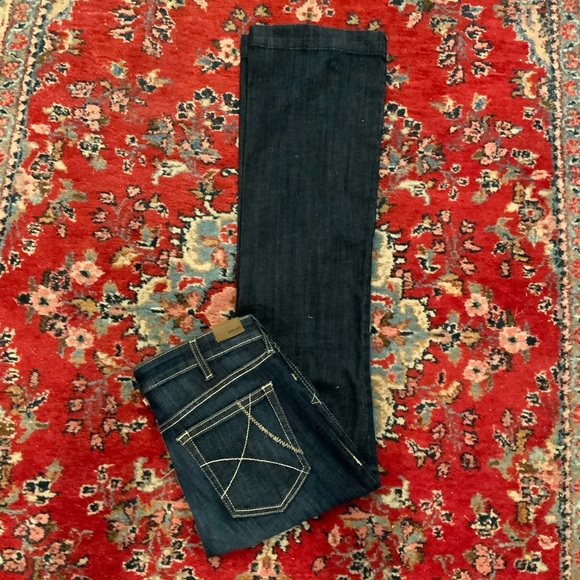 Ariat Denim High Rise Womens Slim Trouser Jeans  Dry Cleaned 32/32 - Picture 11 of 11